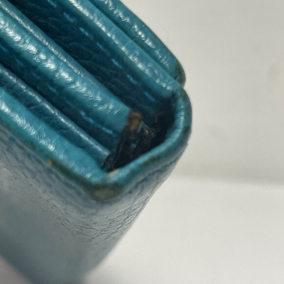 Gucci Blue Pebbled Leather Swing Continental Wallet - Preowned - Picture 10 of 16